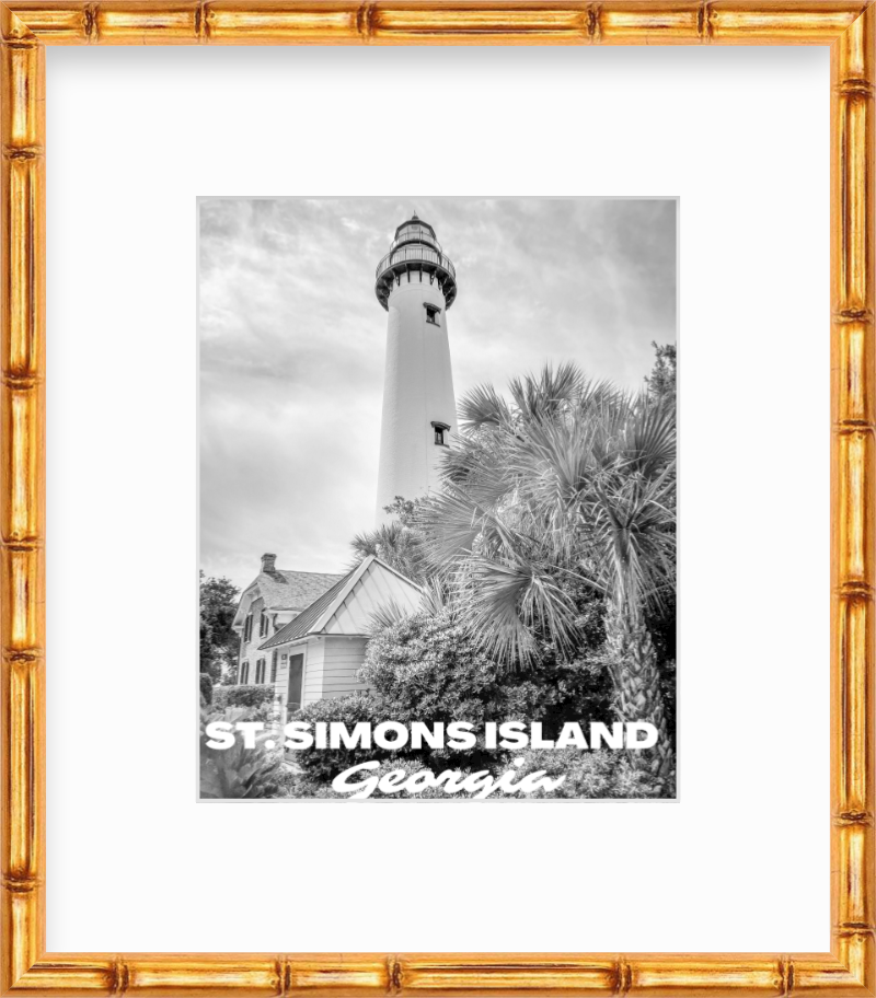 Georgia St. Simons Island Lighthouse Giclee Travel Print