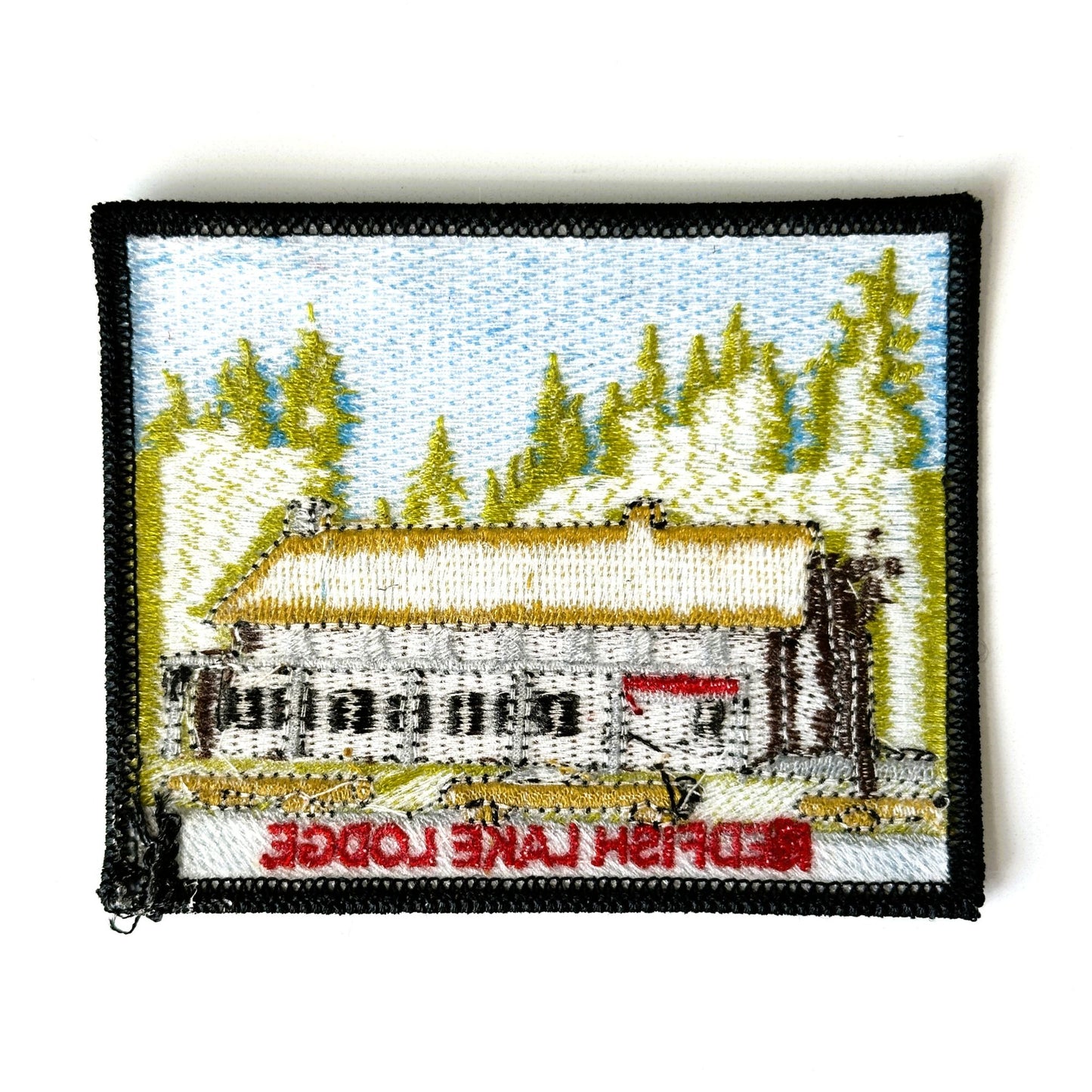 Idaho Red Fish Lake Lodge Large Vintage Patch
