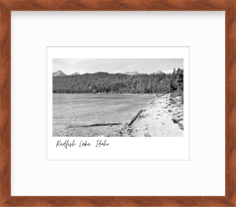 Idaho Red Fish Lake Giclee Travel Print