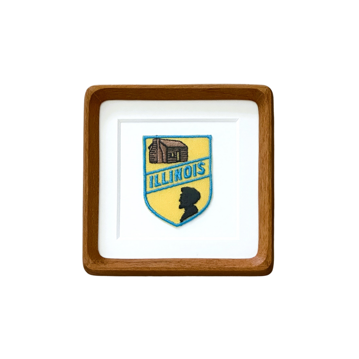Illinois Vintage Framed Travel Patch