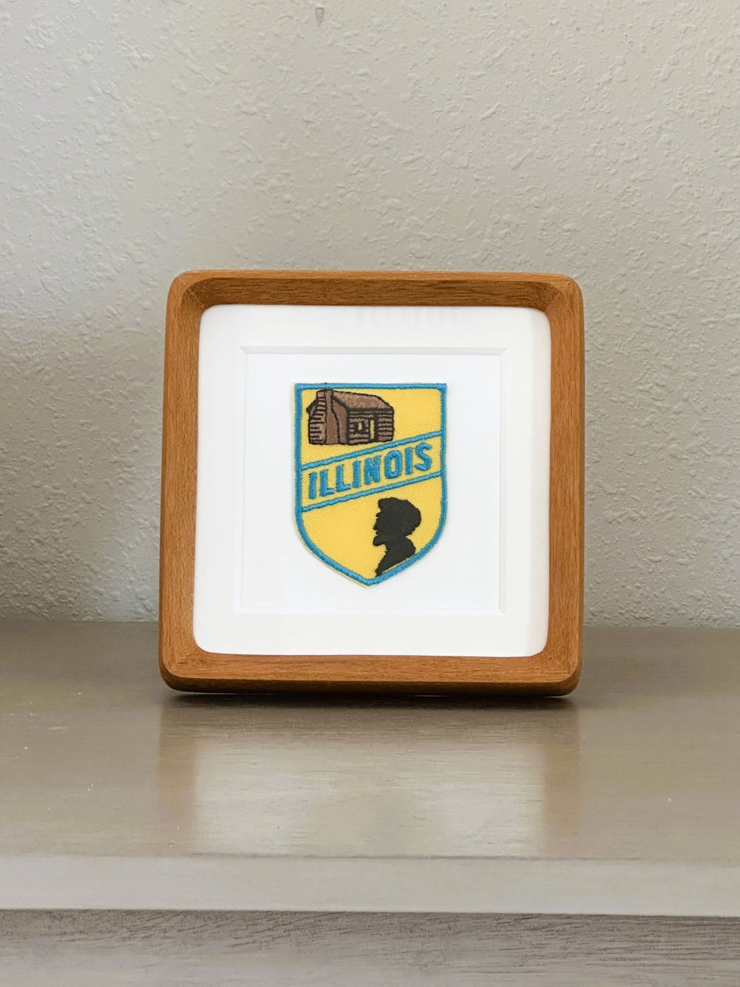 Illinois Vintage Framed Travel Patch