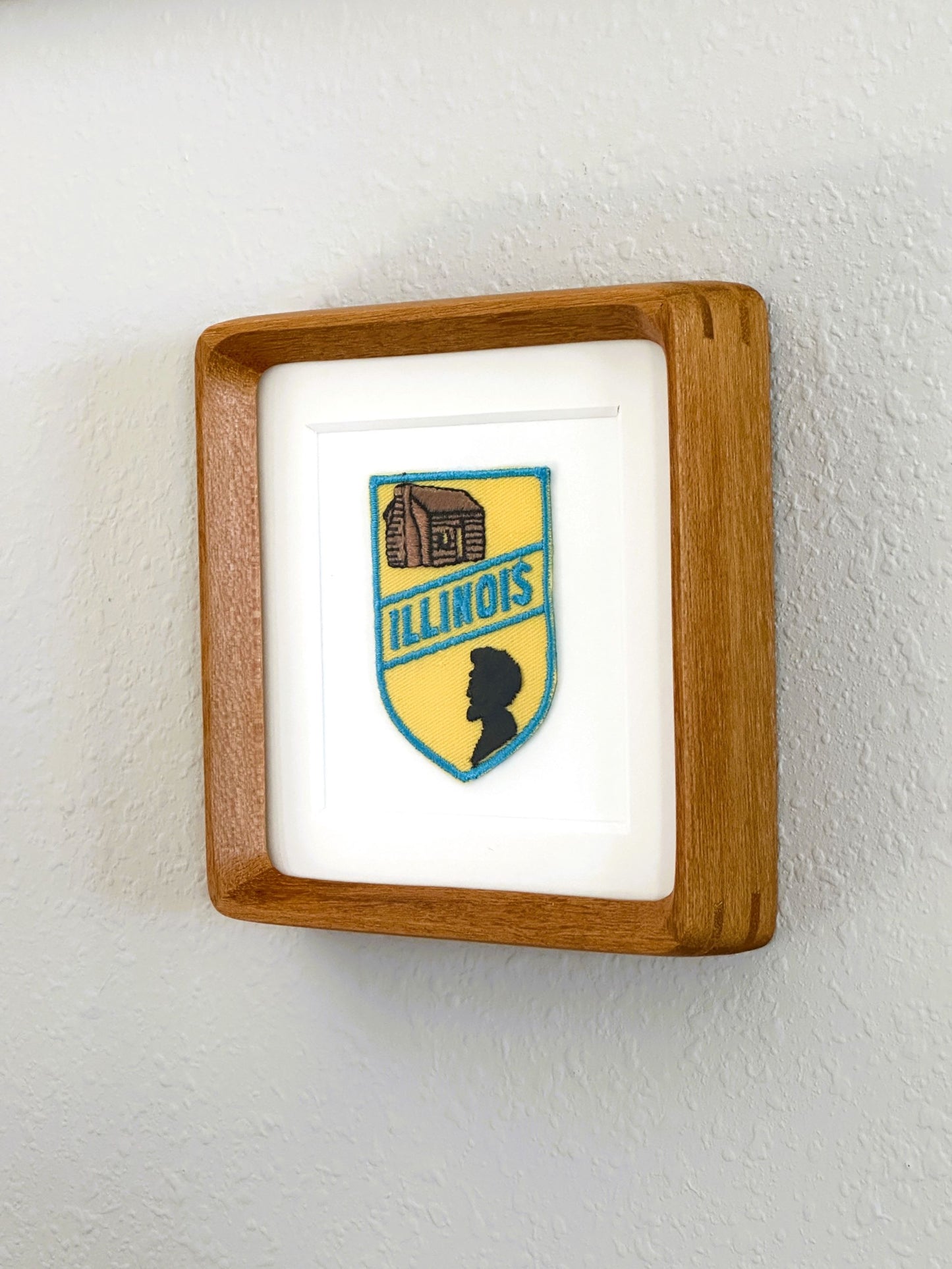 Illinois Vintage Framed Travel Patch
