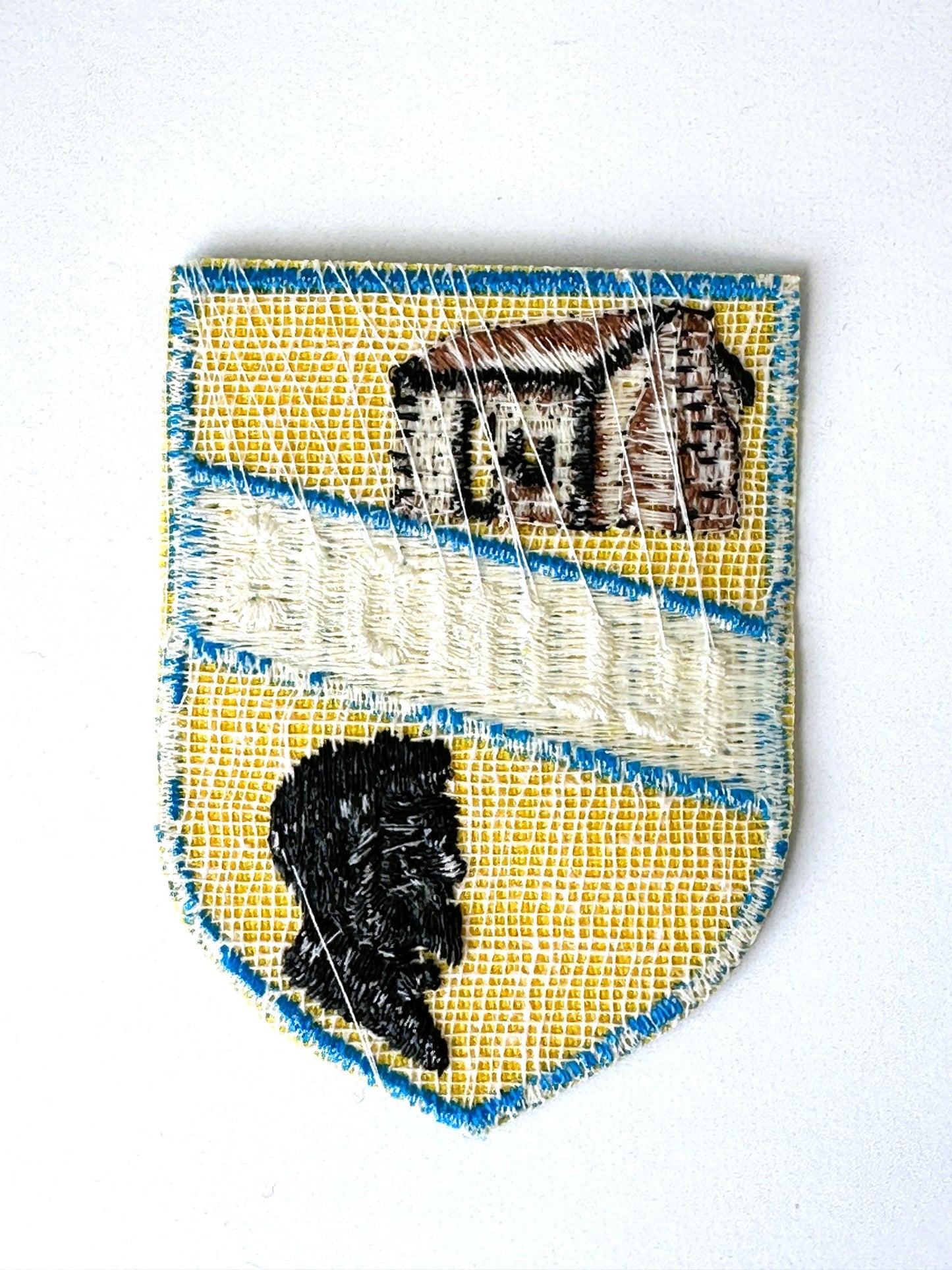 Illinois Lincoln Log Cabin Vintage Travel Patch