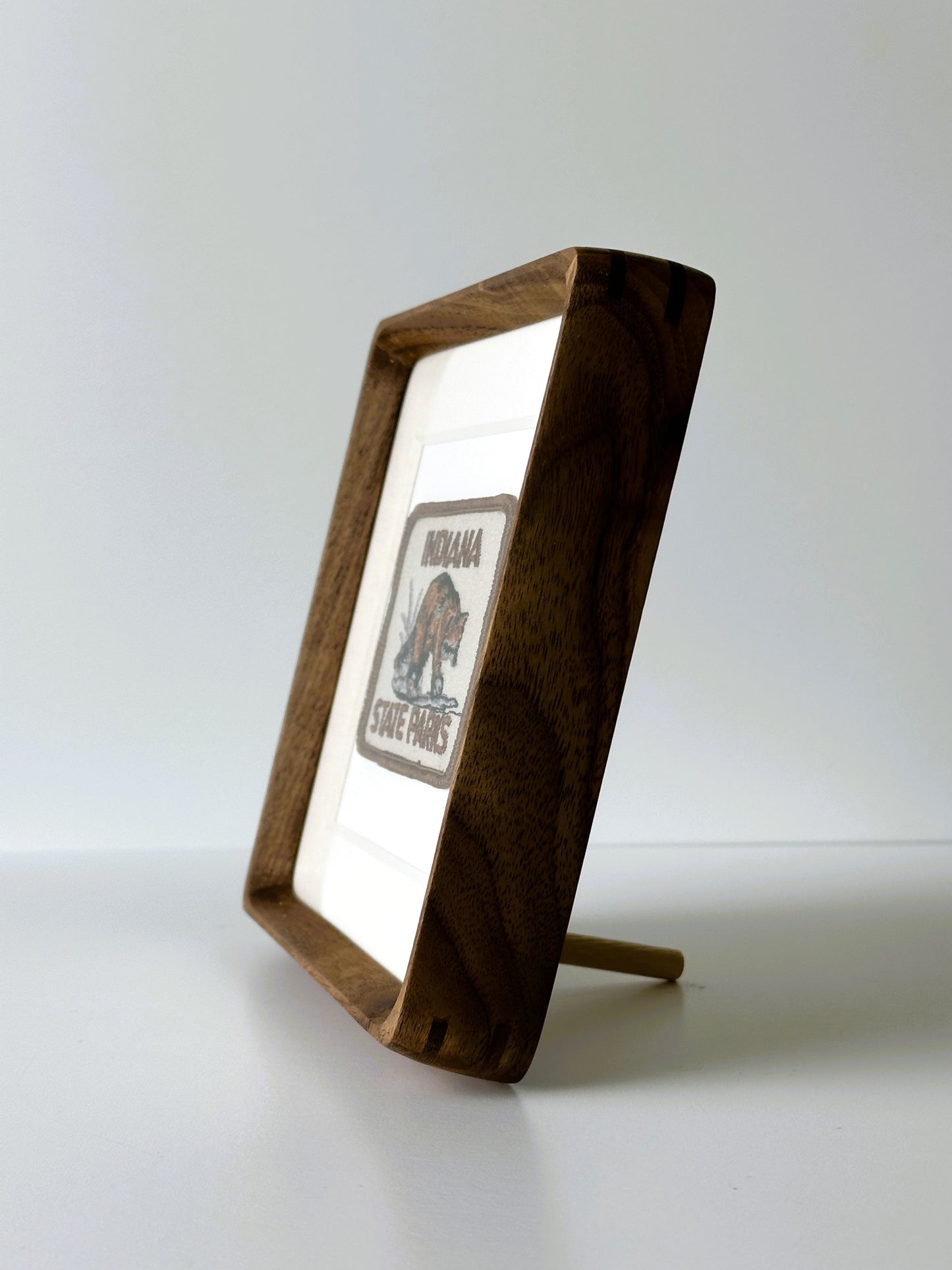 Indiana State Parks Raccoon Framed Travel Patch