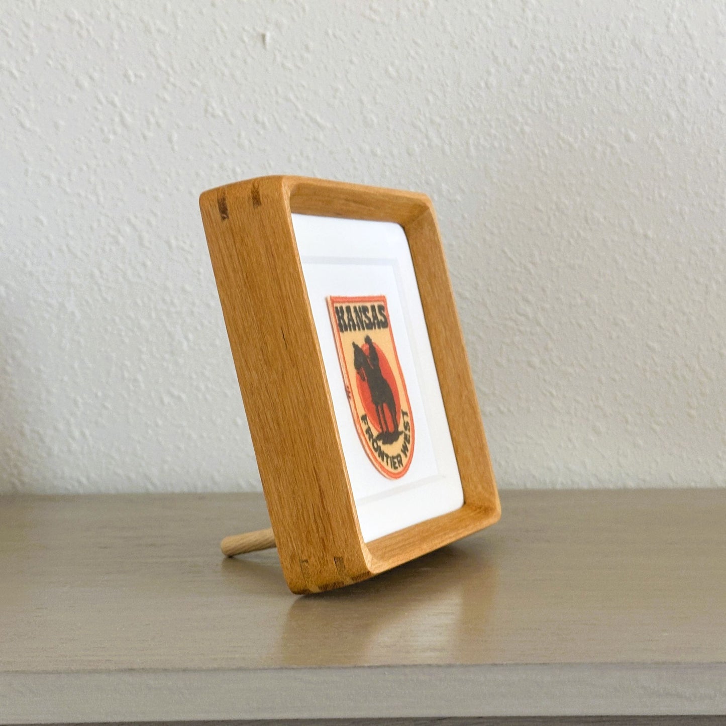 Kansas Frontier West Vintage Framed Travel Patch