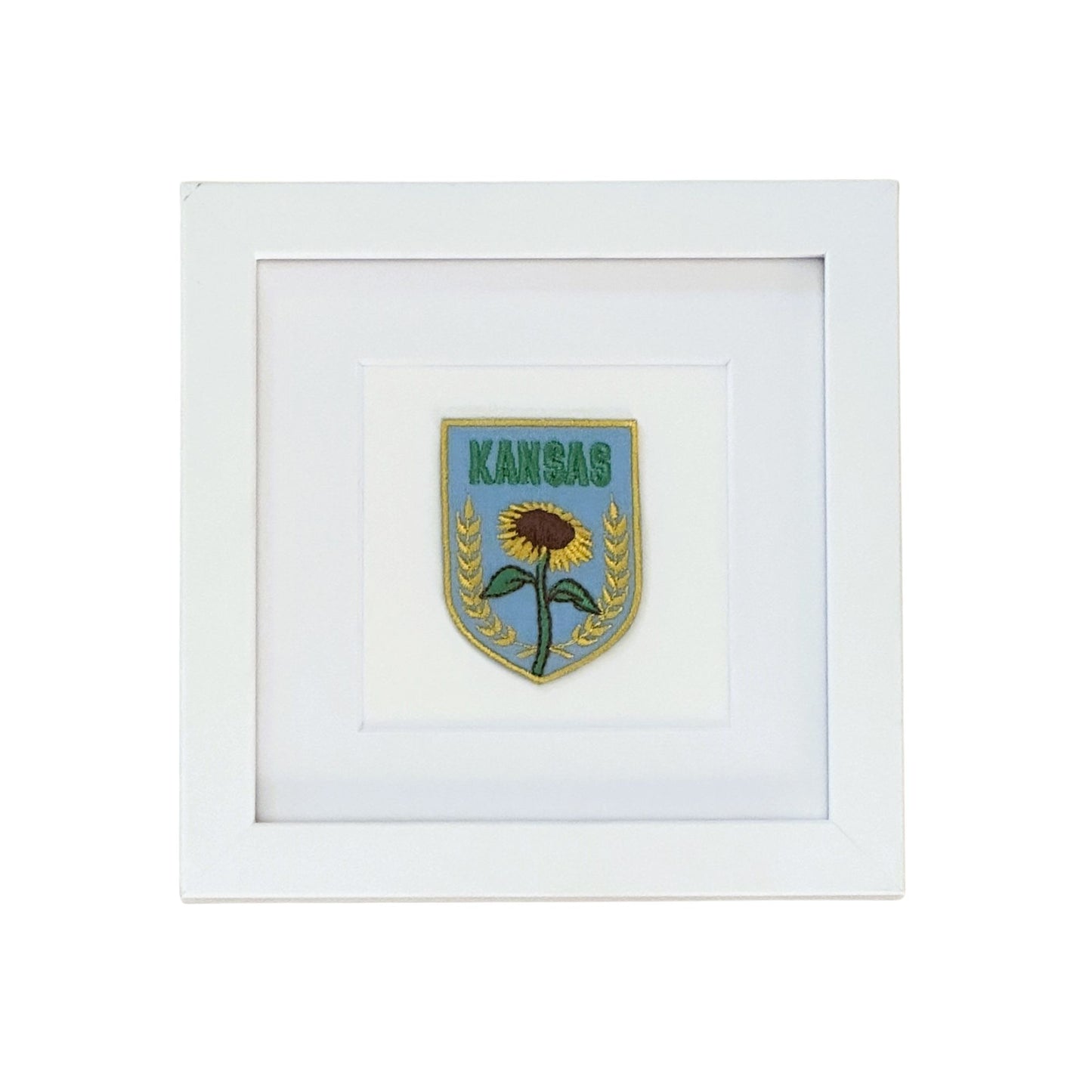 Kansas Framed Vintage Travel Patch