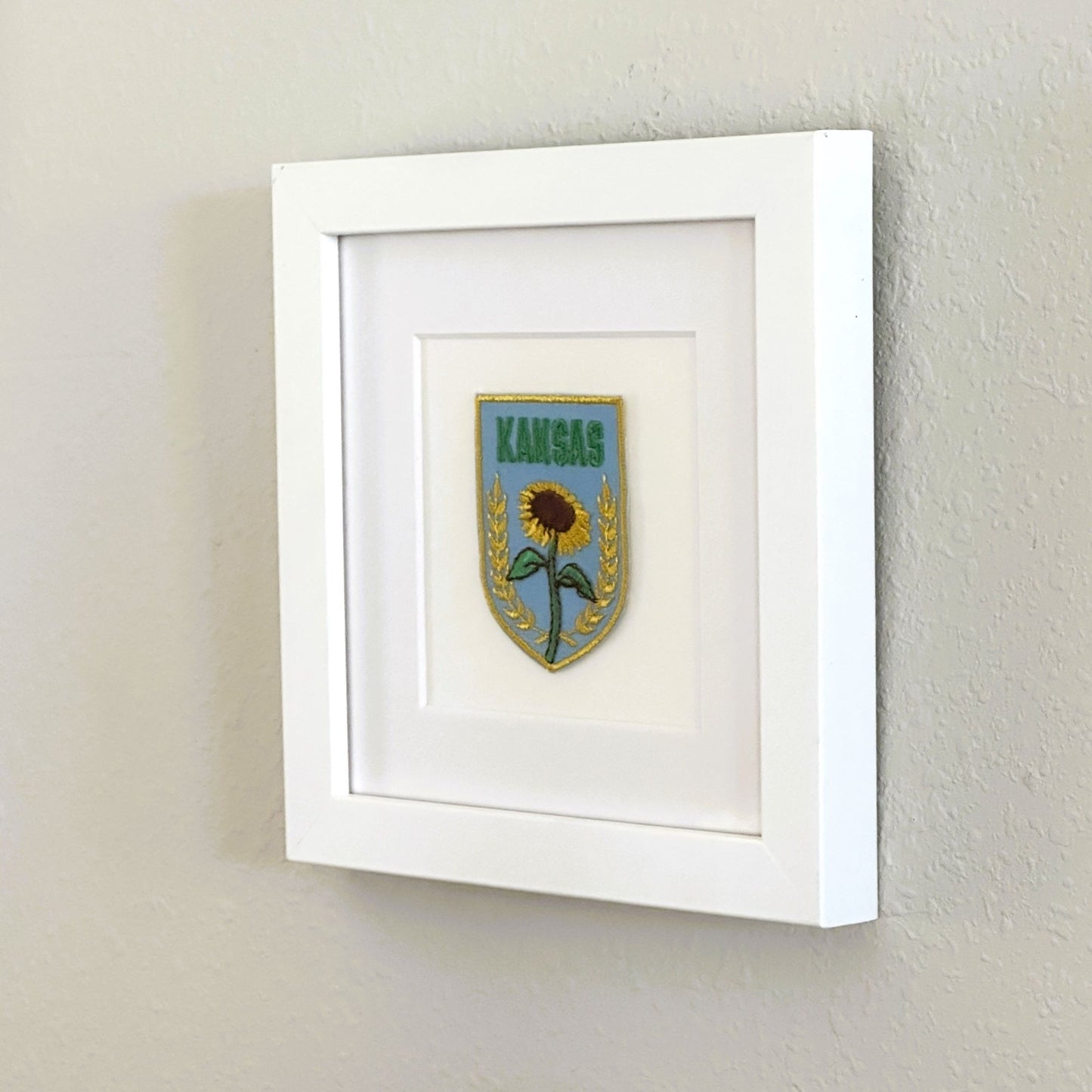 Kansas Framed Vintage Travel Patch