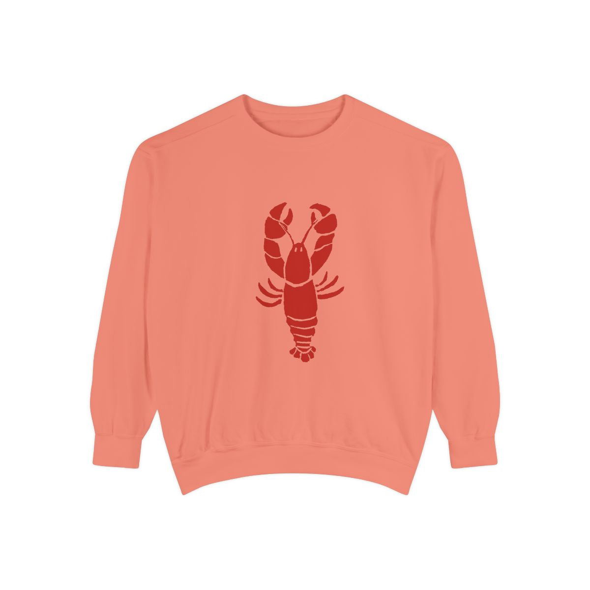 Lobster Adult Unisex Sweatshirt in Terracotta with Red Lobster