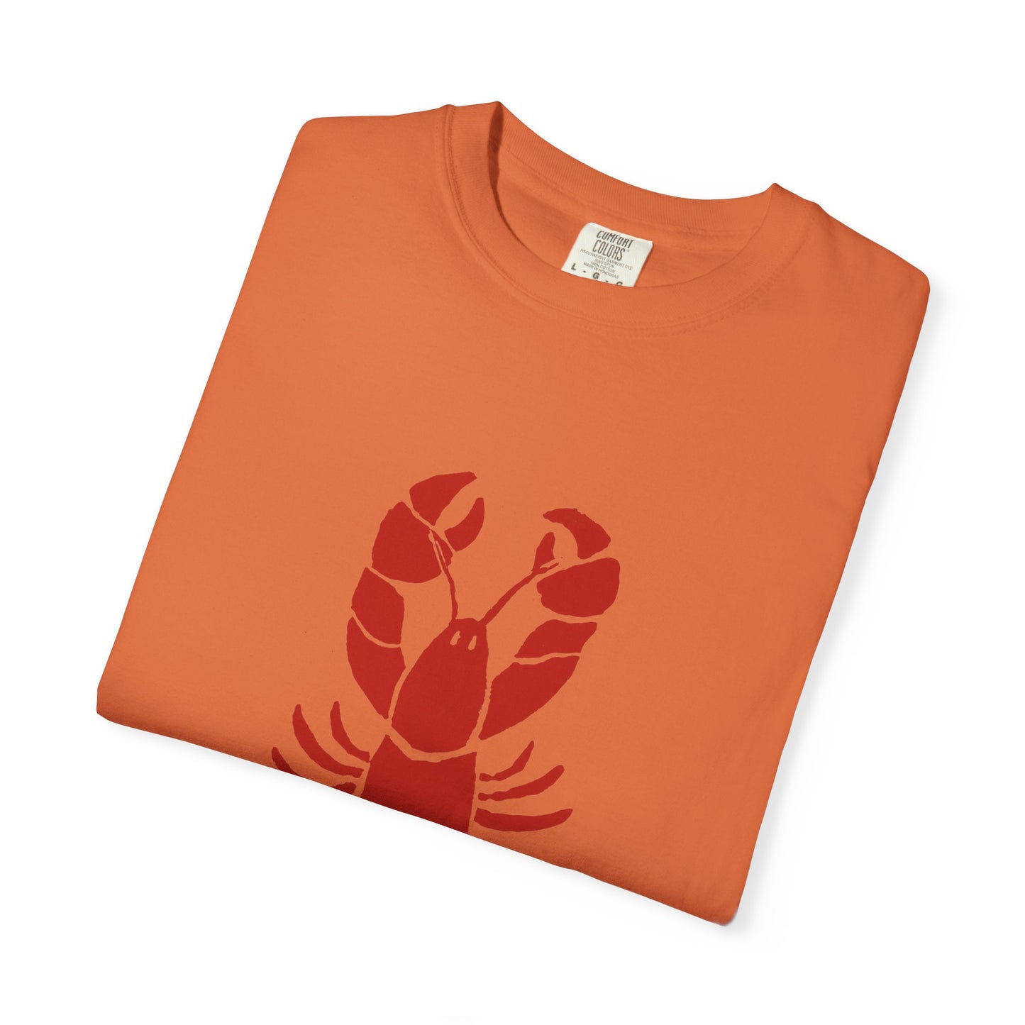 Lobster Adult Unisex T-Shirt Red Lobster Burnt Orange or Mint