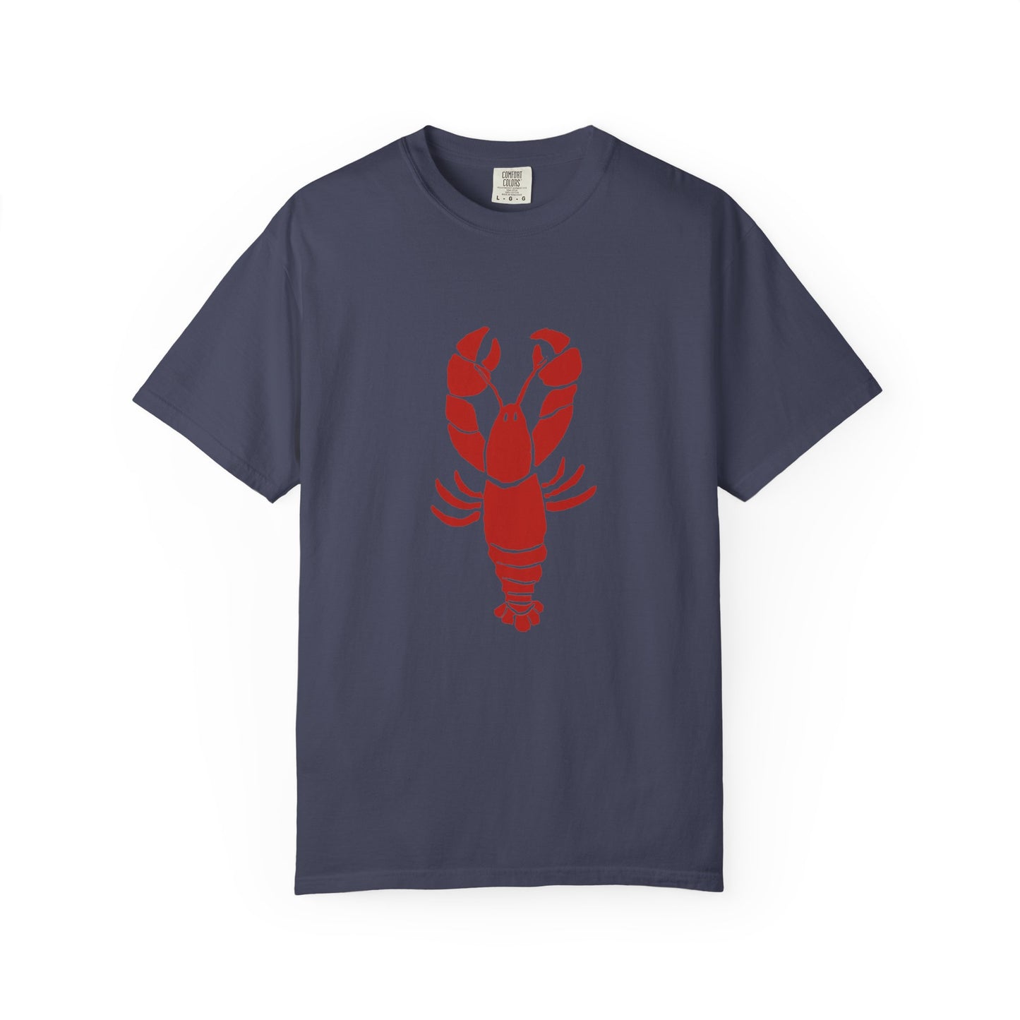 Lobster Adult Unisex T-Shirt Red Lobster, White or Denim Blue Tee