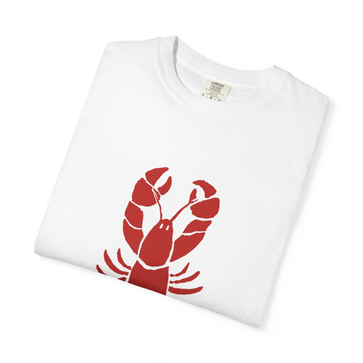 Lobster Adult Unisex T-Shirt Red Lobster, White or Denim Blue Tee