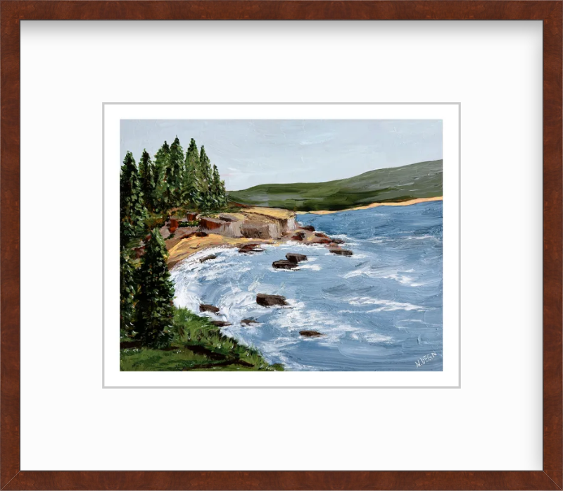 Maine Acadia National Park Painting Giclee Art Print