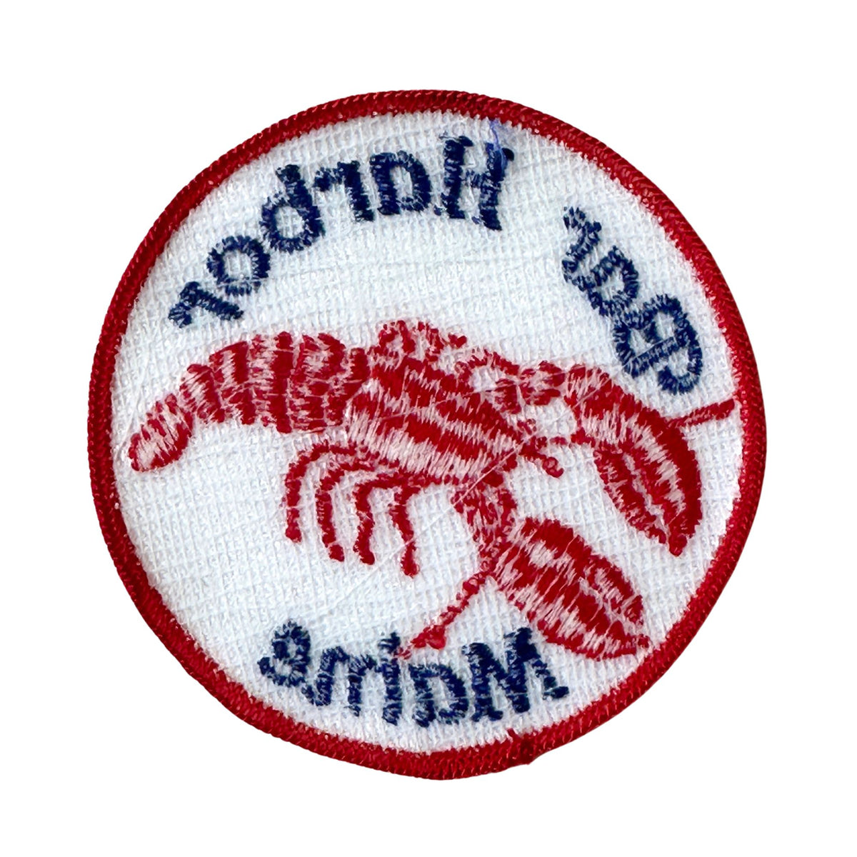 Maine Bar Harbor Lobster Large Vintage Patch