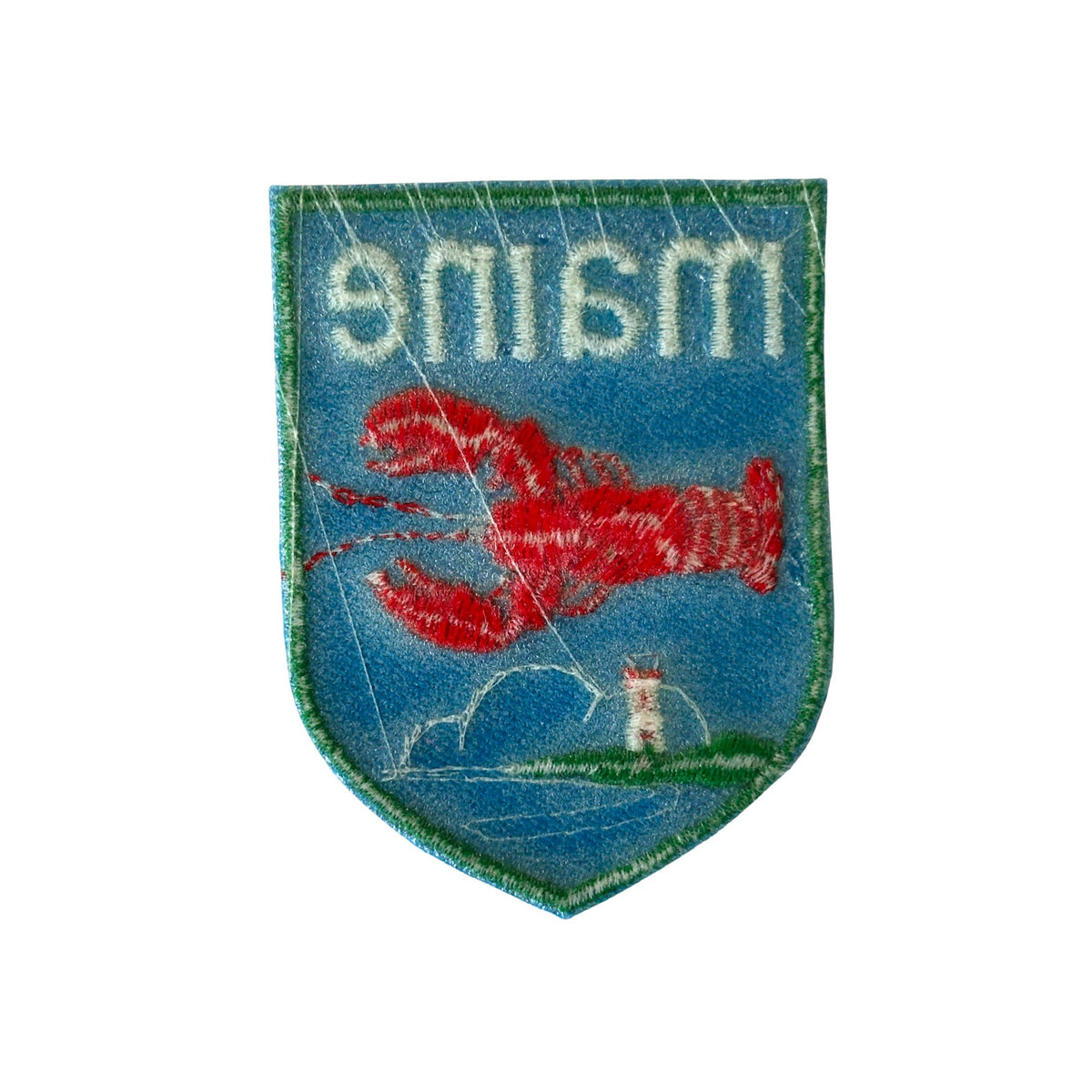 Maine Lobster Red White and Blue Vintage Patch