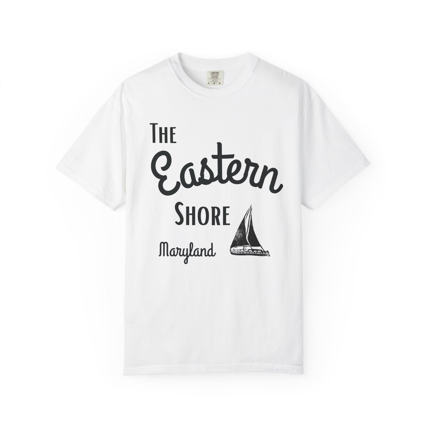 Maryland Eastern Shore Sailboat Adult Unisex T-Shirt White