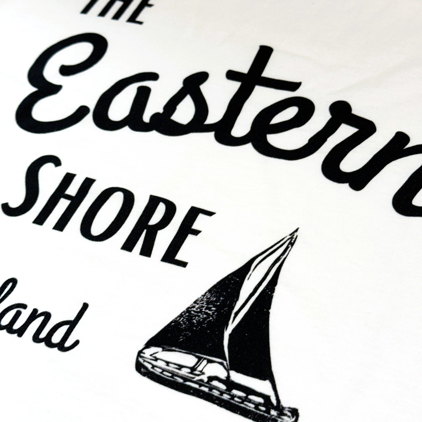 Maryland Eastern Shore Sailboat Adult Unisex T-Shirt White