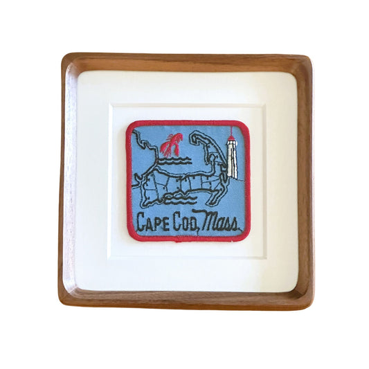 Massachusetts Cape Cod Framed Vintage Travel Patch