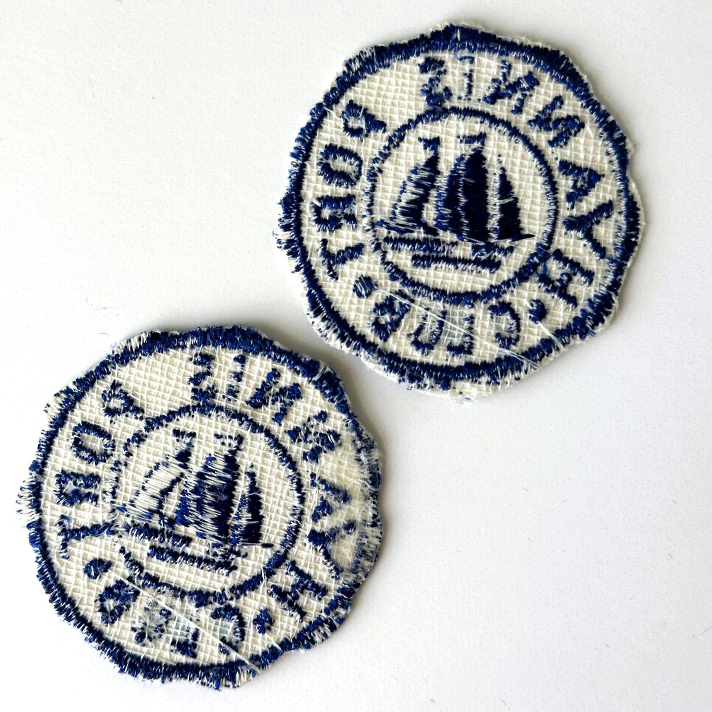 Massachusetts Hyannis Port Club Vintage Patches set of 2