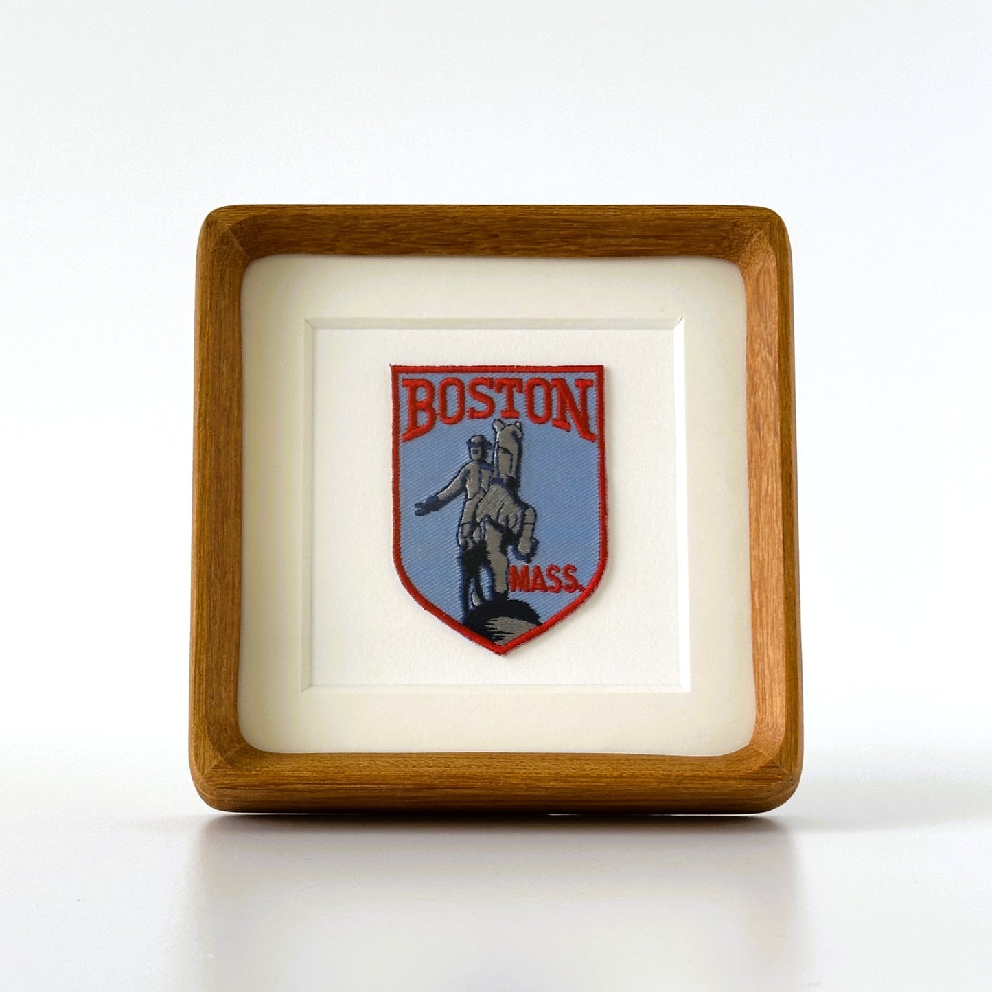 Massachusetts Boston Framed Vintage Travel Patch