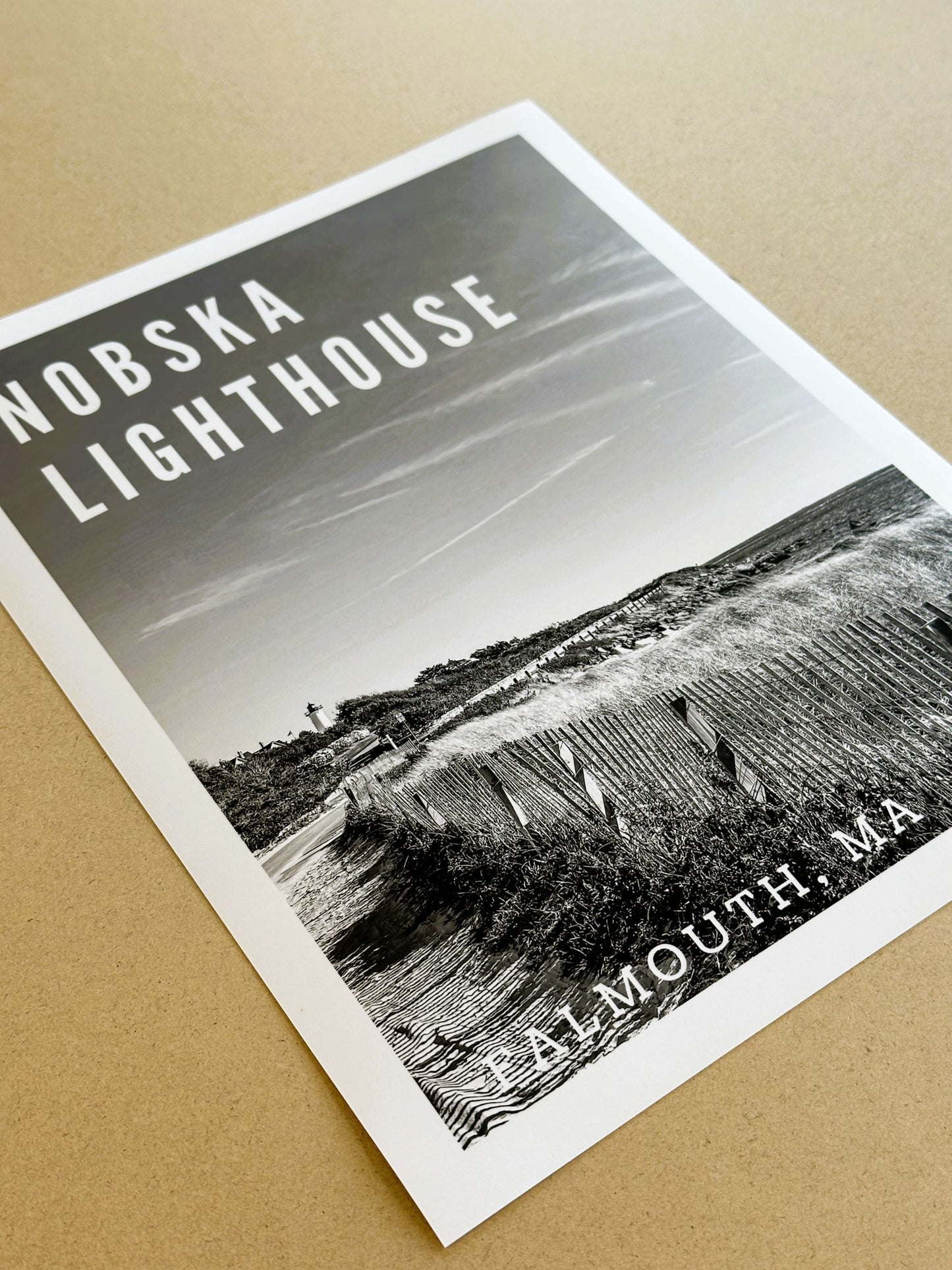 Massachusetts Nobska Lighthouse Cape Cod Giclee Travel Print