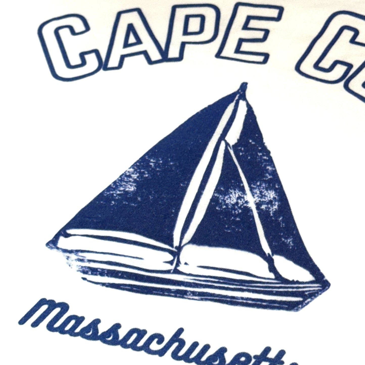Massachusetts Cape Cod Sailboat Adult Unisex T-Shirt White