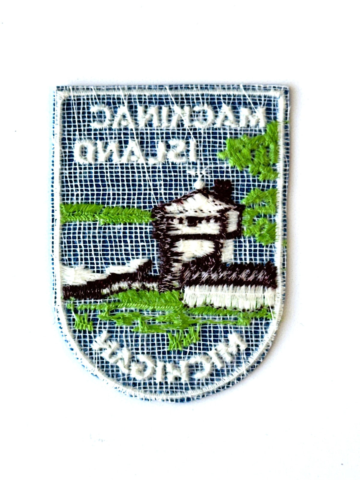 Michigan Mackinac Island Blue Vintage Patch