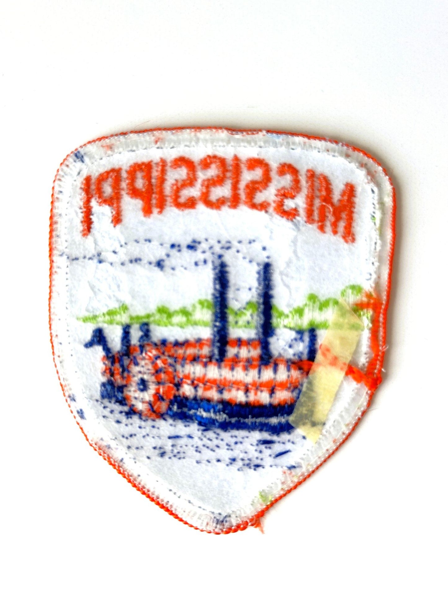 Mississippi Riverboat Large Blue Vintage Patch