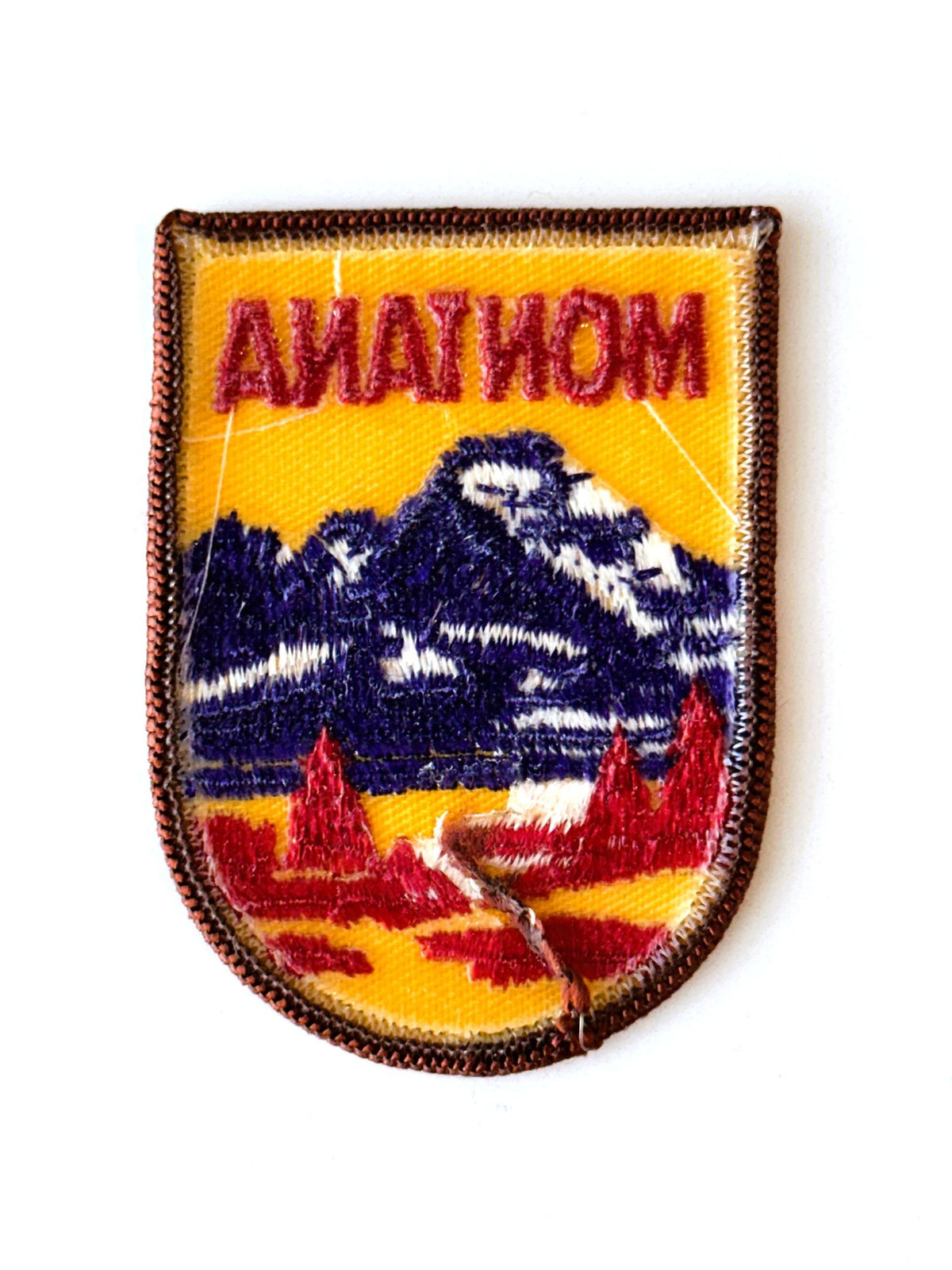 Montana State Mountain Scene Retro Vintage Patch