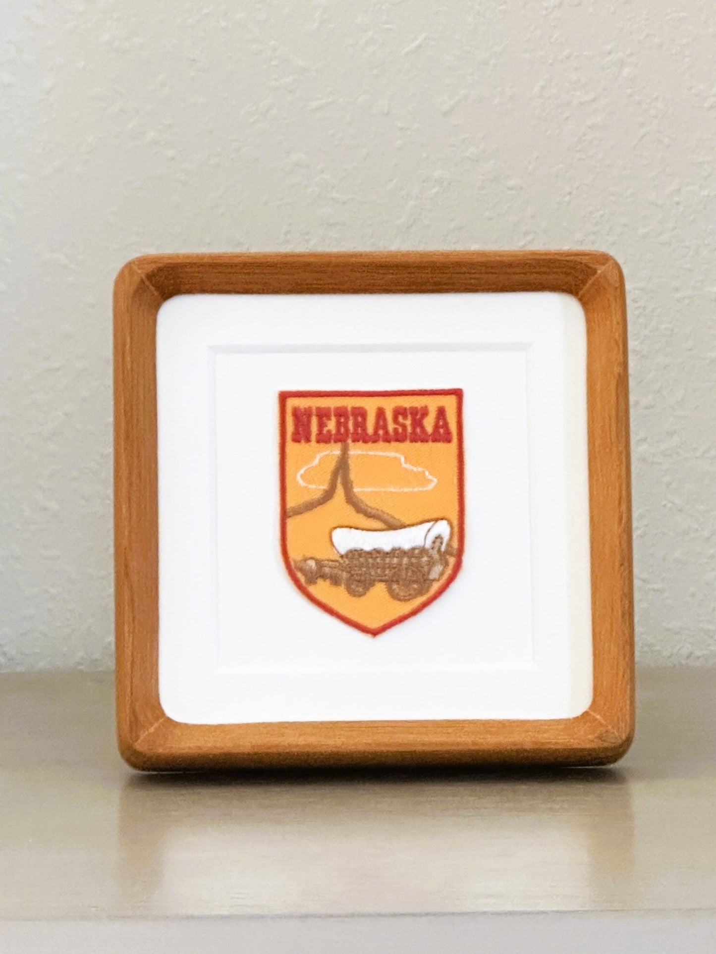 Nebraska Vintage Framed Travel Patch