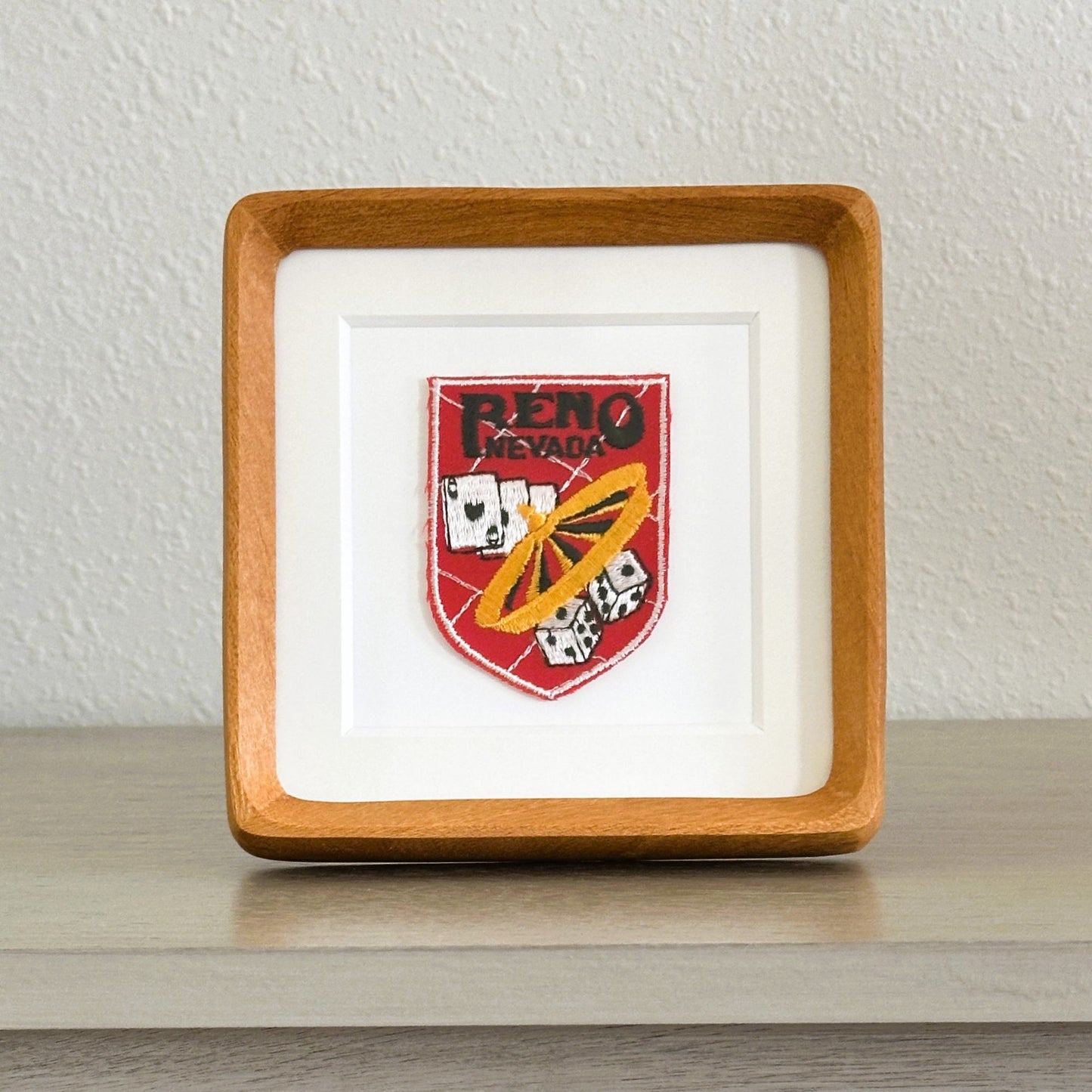Nevada Reno Casino Vintage Framed Travel Patch
