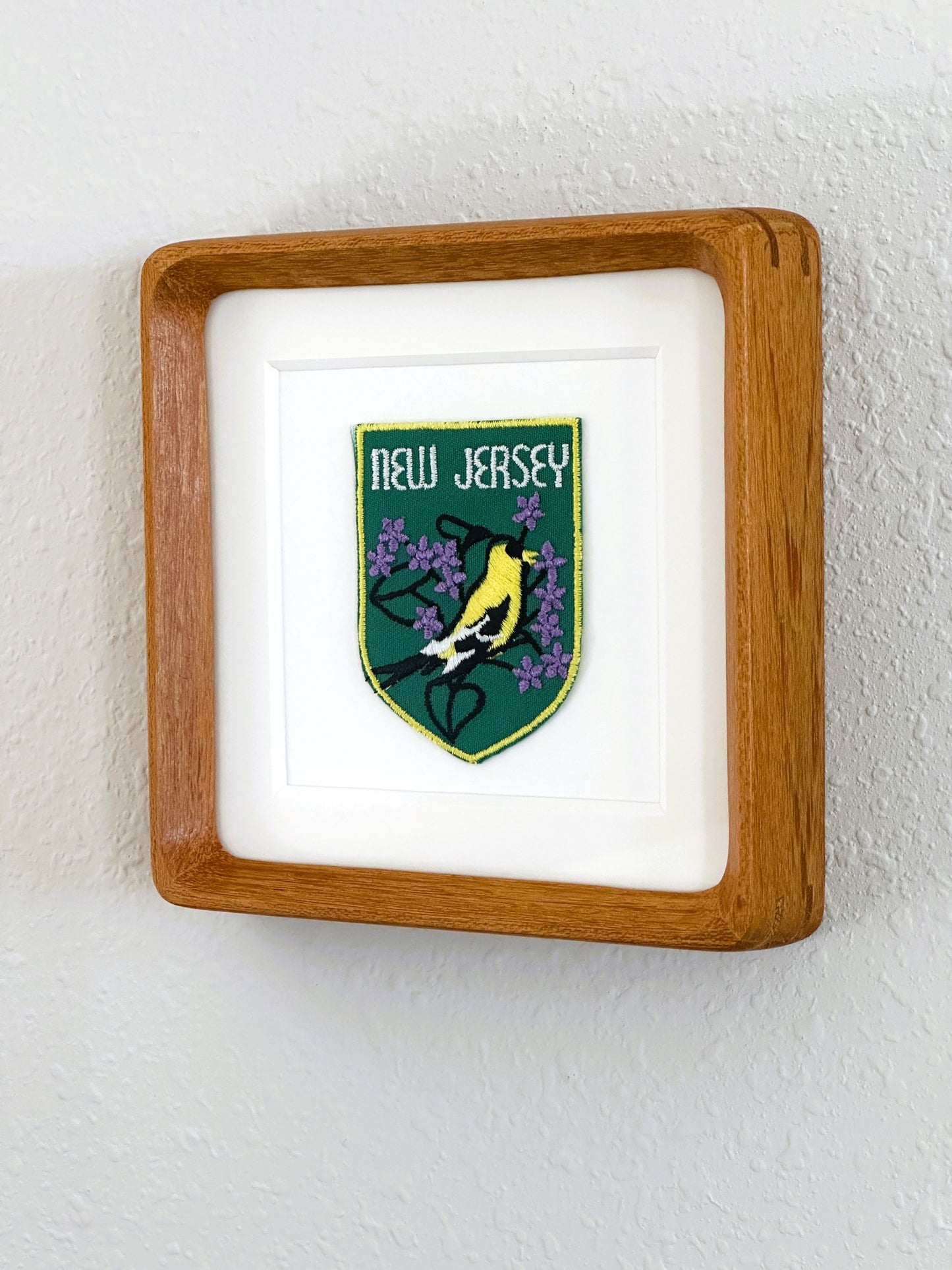 New Jersey Vintage Framed Travel Patch