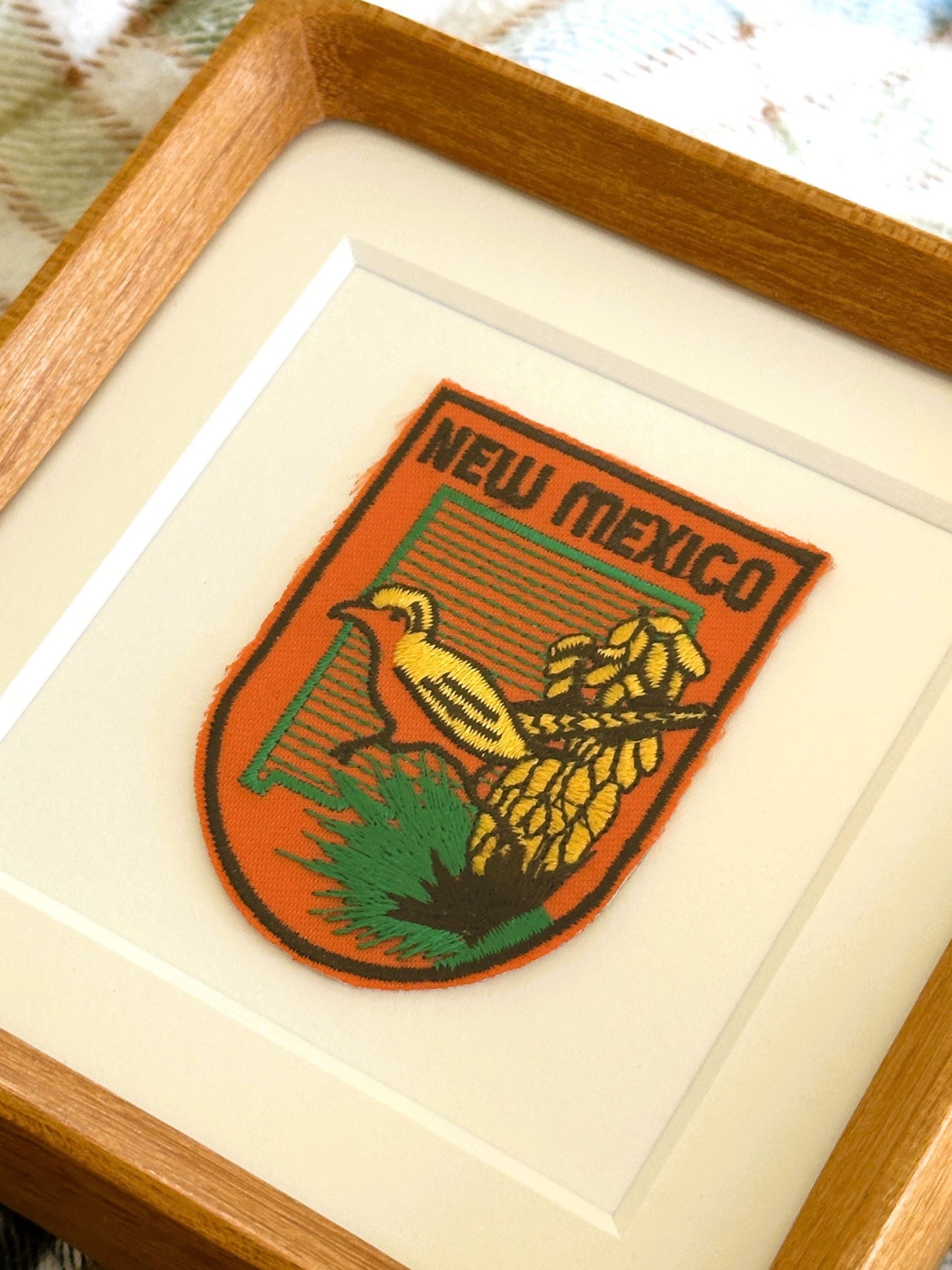 New Mexico Vintage Framed Travel Patch