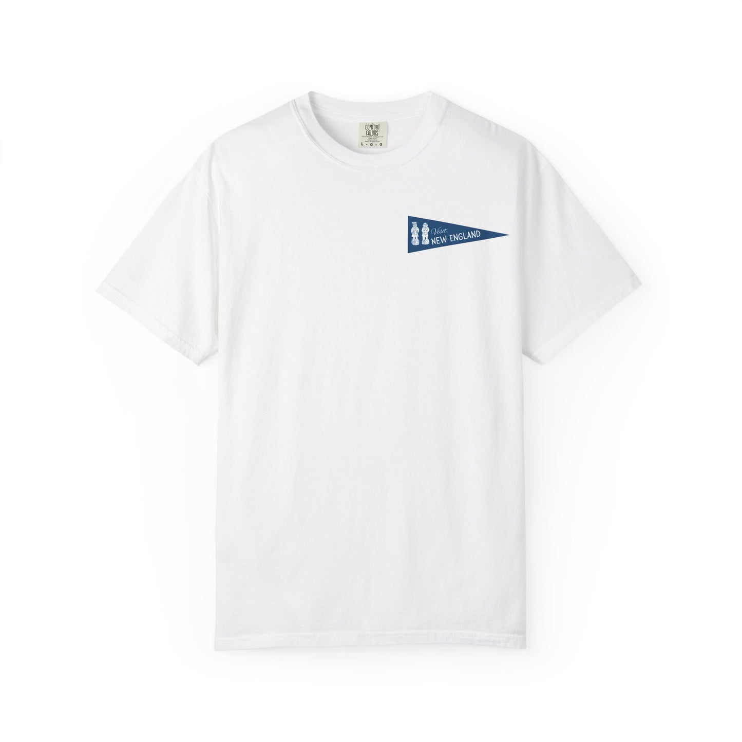New England Old Salt Sea Captain Pennant Adult Unisex T-Shirt White