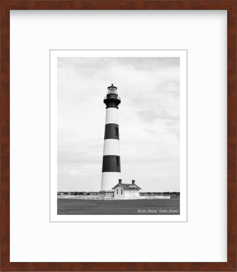 North Carolina Outer Banks Bodie Island Lighthouse Giclee Travel Print