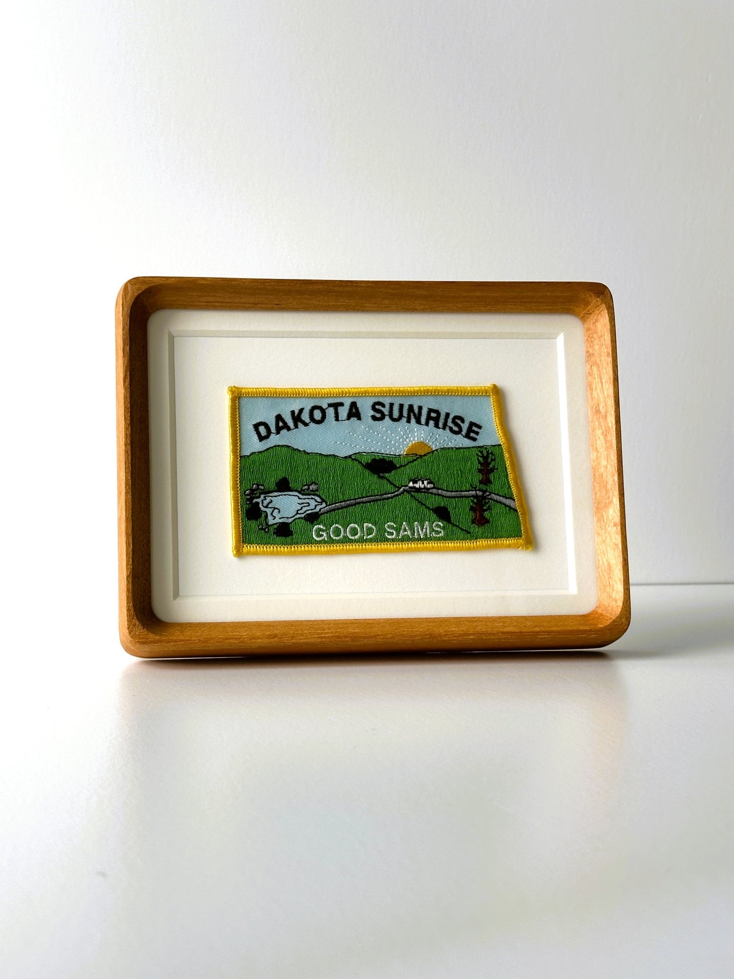 North Dakota South Dakota Sunrise Good Sam RV Camping Vintage Framed Travel Patch