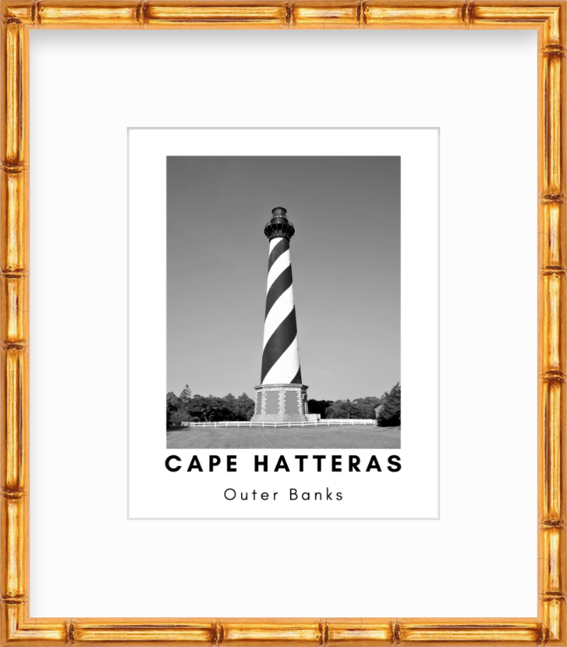 North Carolina Outer Banks Cape Hatteras Lighthouse Giclee Travel Print