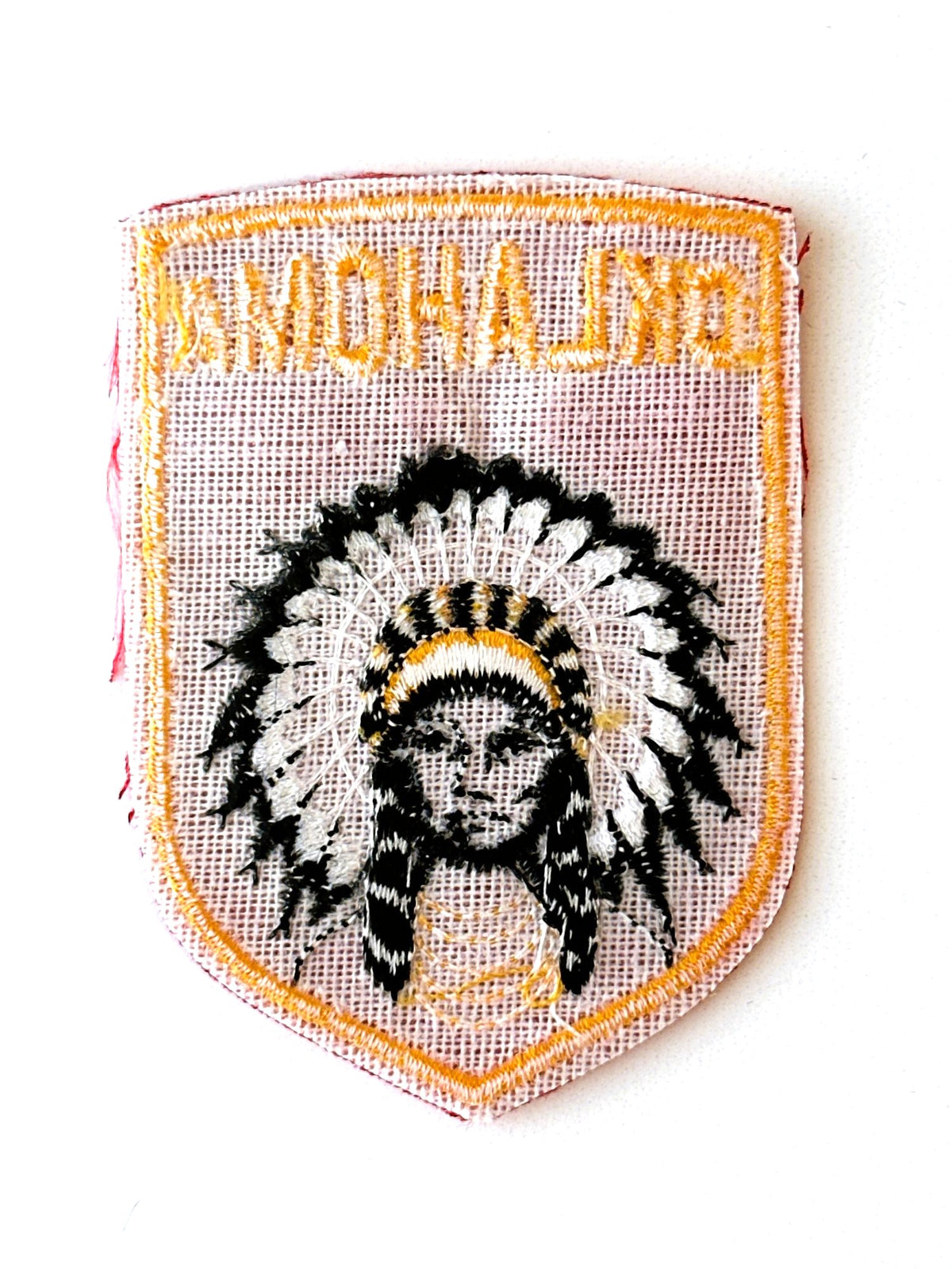 Oklahoma Native American Red Vintage Patch