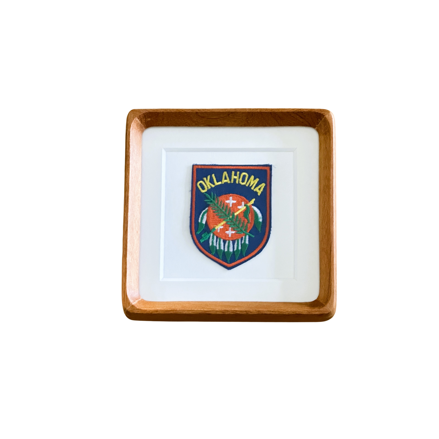Oklahoma State Vintage Framed Travel Patch