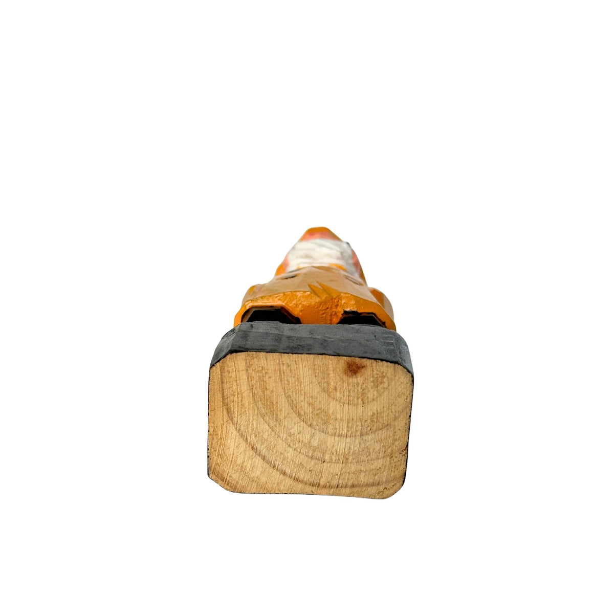 American Old Salt Fisherman Yellow Jacket White Beard Short Cigar Stub Wood Vintage 6 Inches Tall