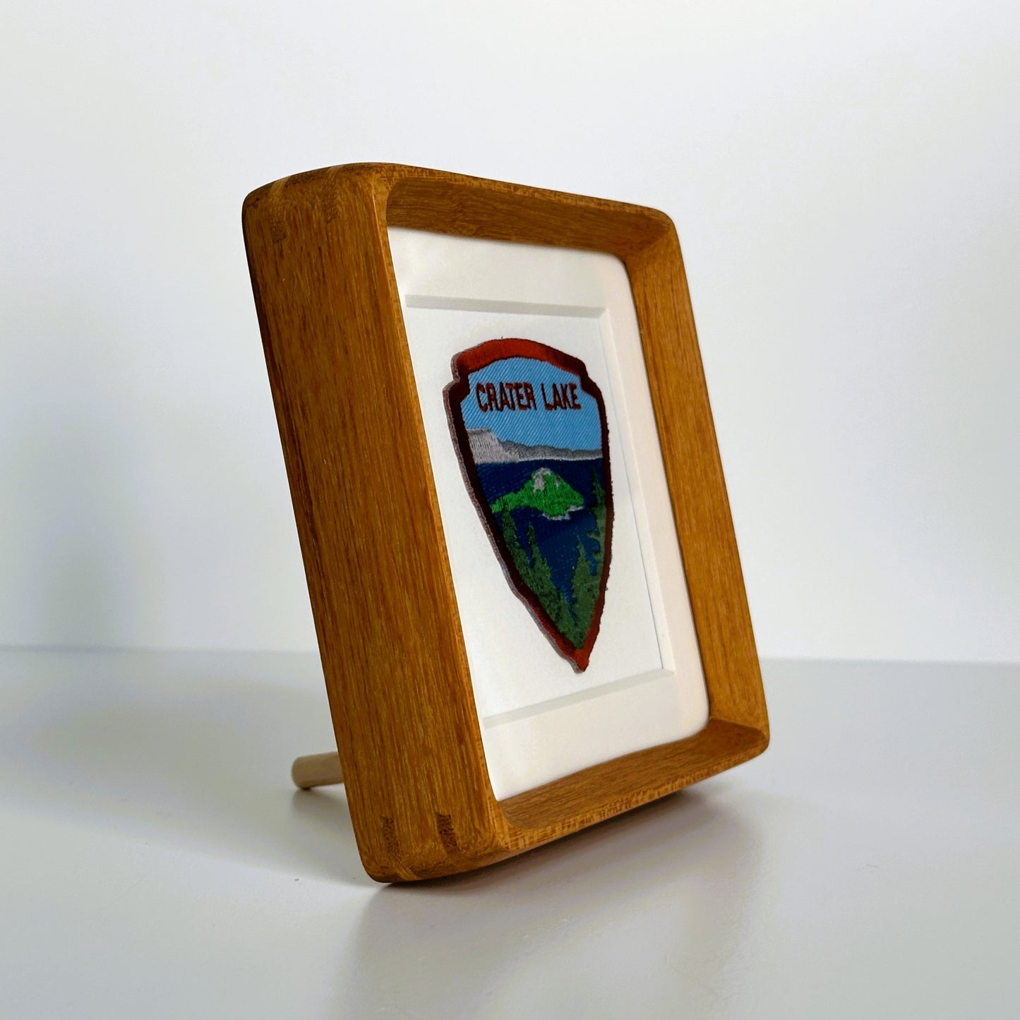 Oregon Crater Lake Vintage Framed Travel Patch