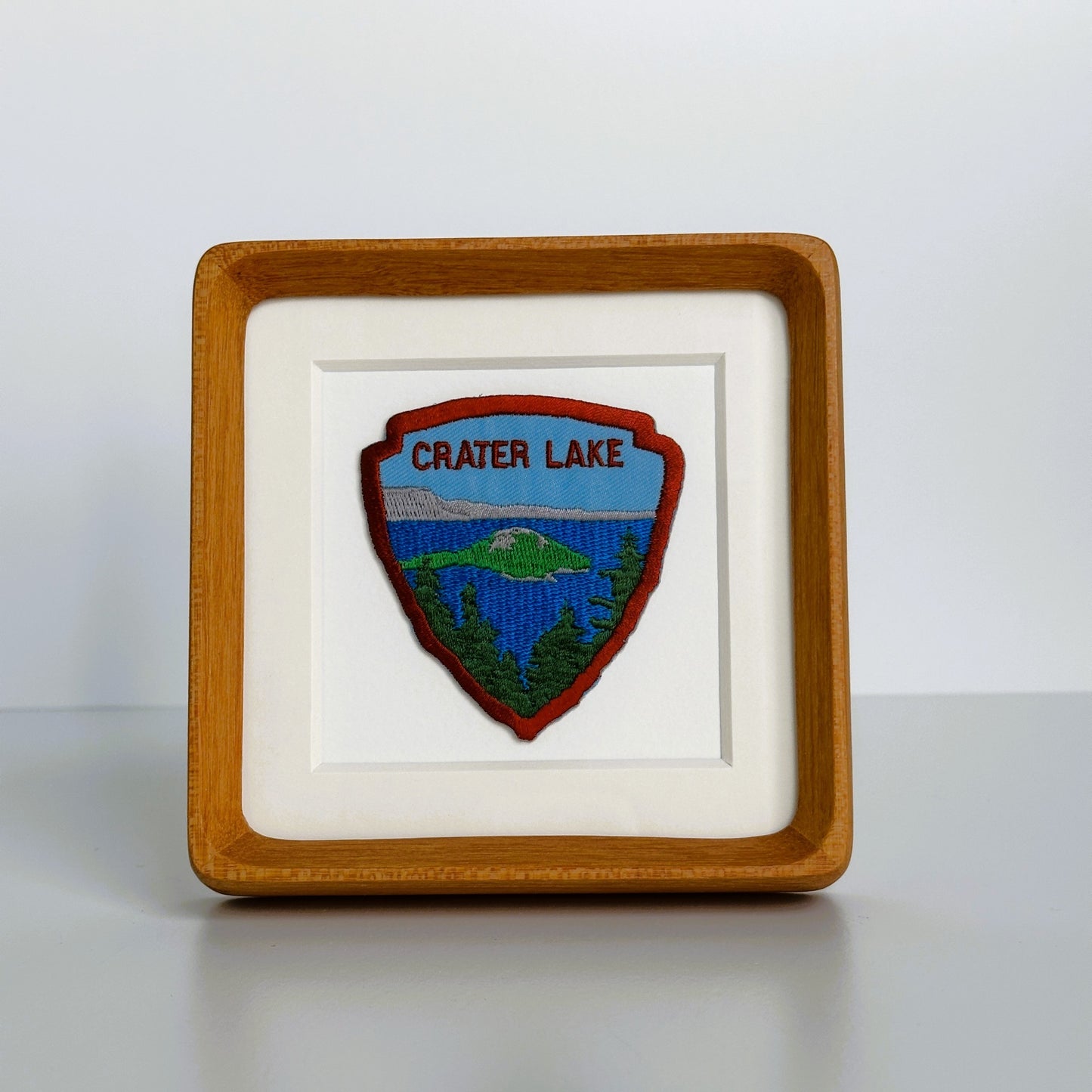 Oregon Crater Lake Vintage Framed Travel Patch