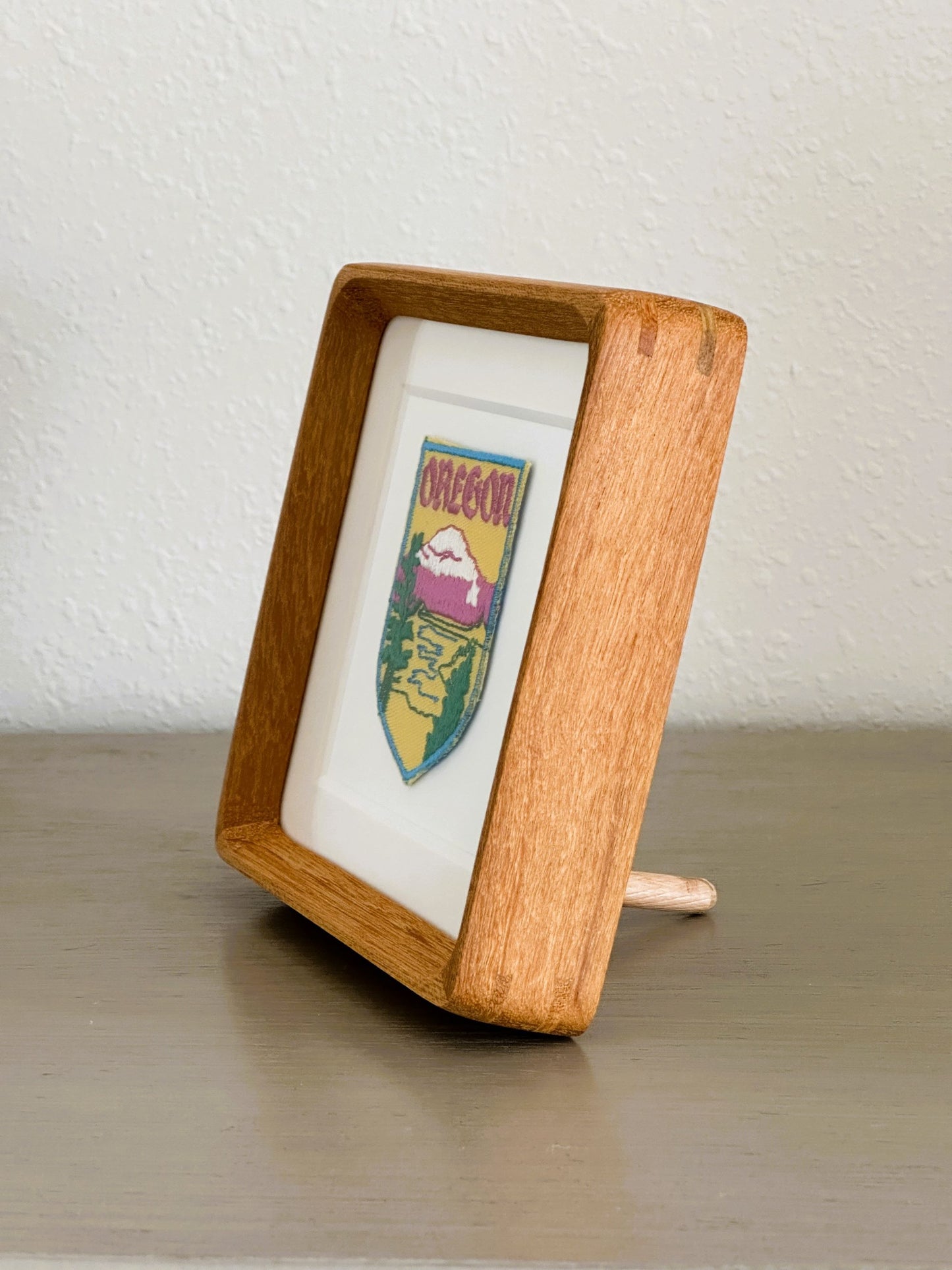 Oregon Mountains Vintage Framed Travel Patch