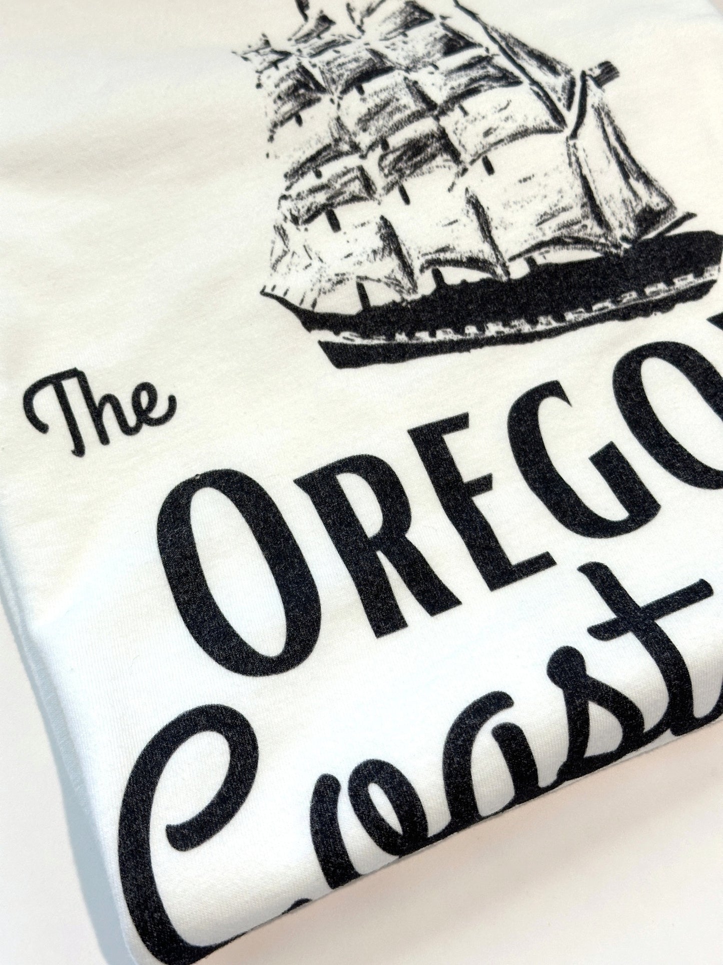 Oregon Coast Adult Unisex T-Shirt White