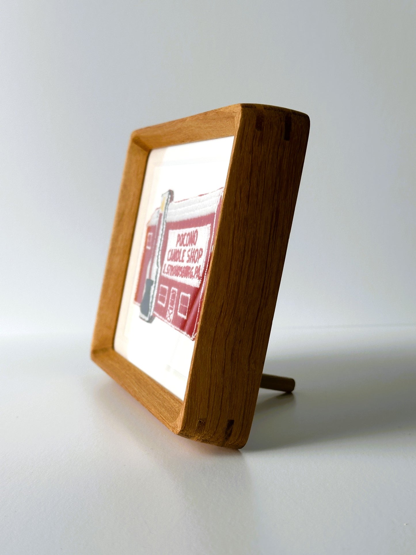 Pennsylvania Pocono Candle Shop Stroudsburg Vintage Framed Travel Patch