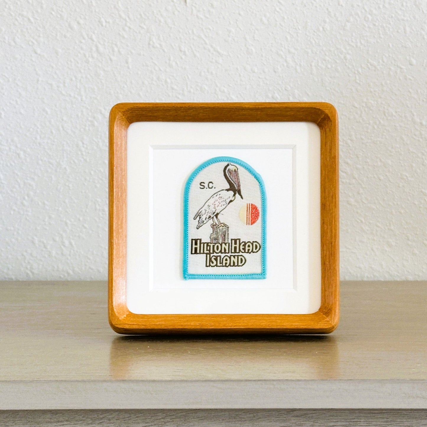 South Carolina Hilton Head Island Vintage Framed Travel Patch