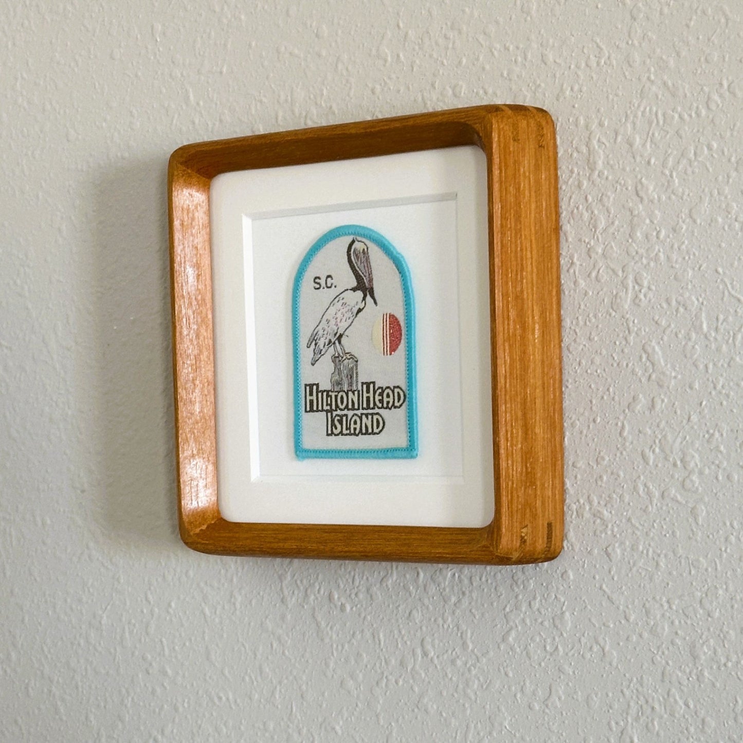 South Carolina Hilton Head Island Vintage Framed Travel Patch