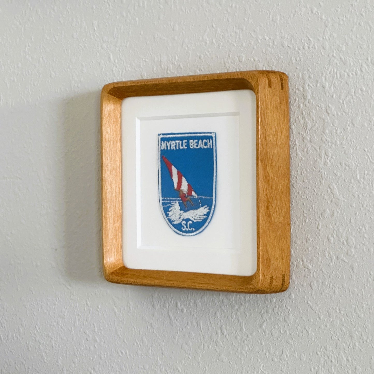 South Carolina Myrtle Beach Vintage Framed Travel Patch