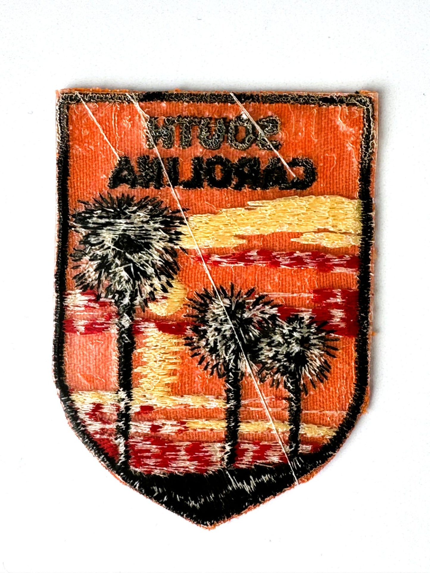 South Carolina Sunset Palm Trees Vintage Patch