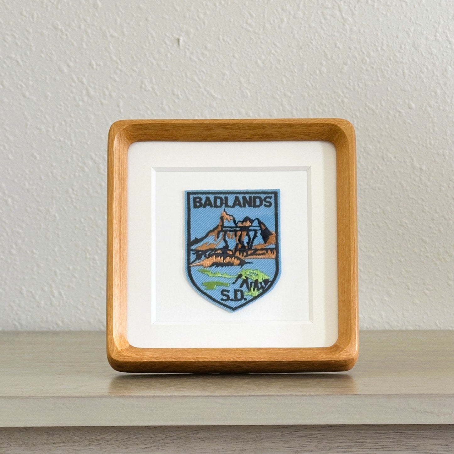 South Dakota Badlands Vintage Framed Travel Patch
