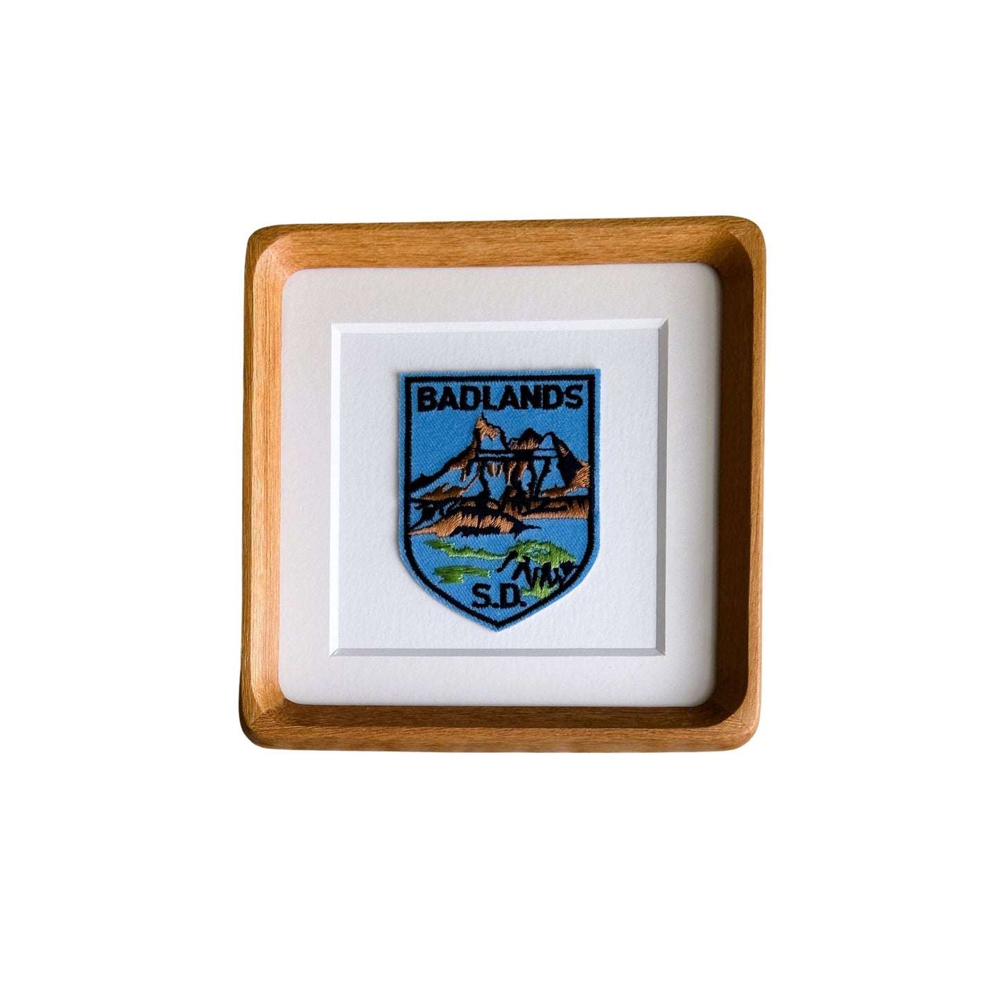 South Dakota Badlands Vintage Framed Travel Patch